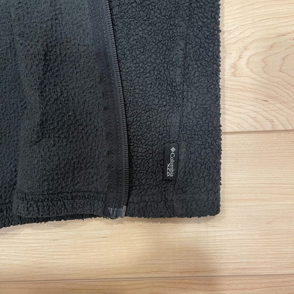 columbia black fleece zip up - Picture 3 of 4